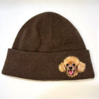 🧵 Custom Pet Portrait Wool Beanie – Hand-Felted Needle Art Hat