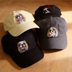 Personalized Pet Portrait Baseball Cap | Handmade Wool Felt Embroidered Hat