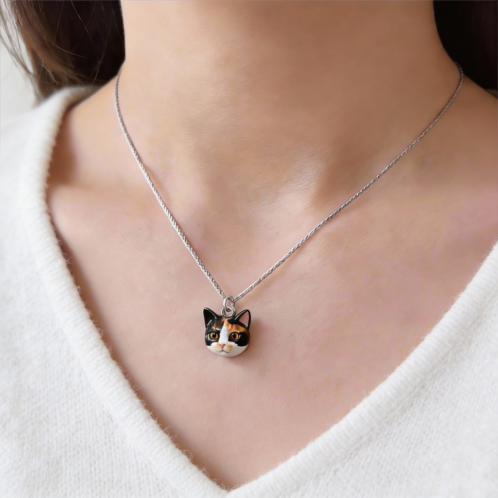 Custom 3D Pet Portrait Pendant
