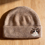 🧵 Custom Pet Portrait Wool Beanie – Hand-Felted Needle Art Hat