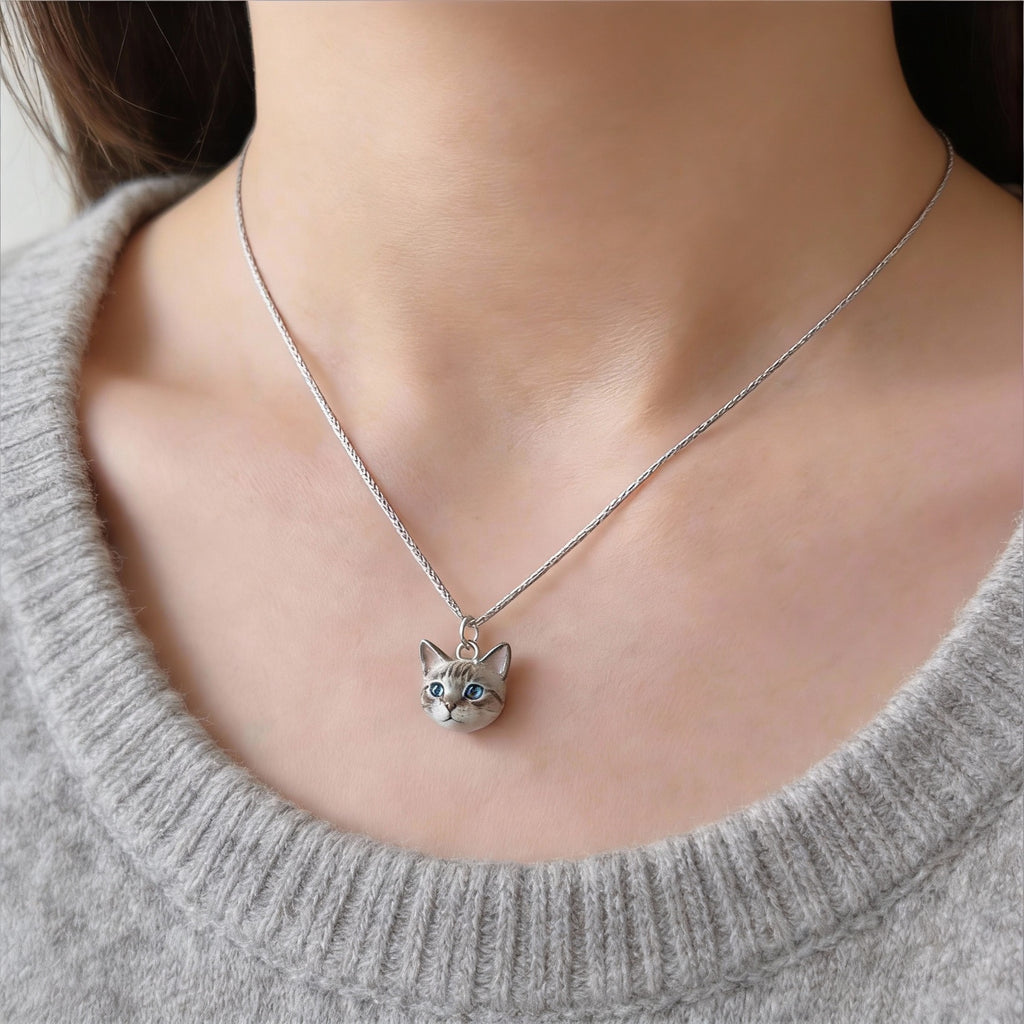 Custom 3D Pet Portrait Pendant