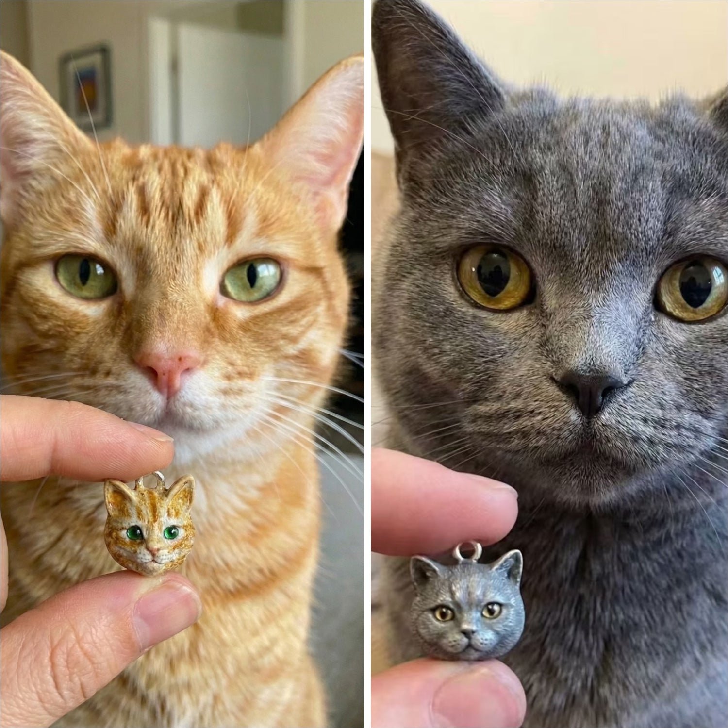 Custom 3D Pet Portrait Pendant Secondary image