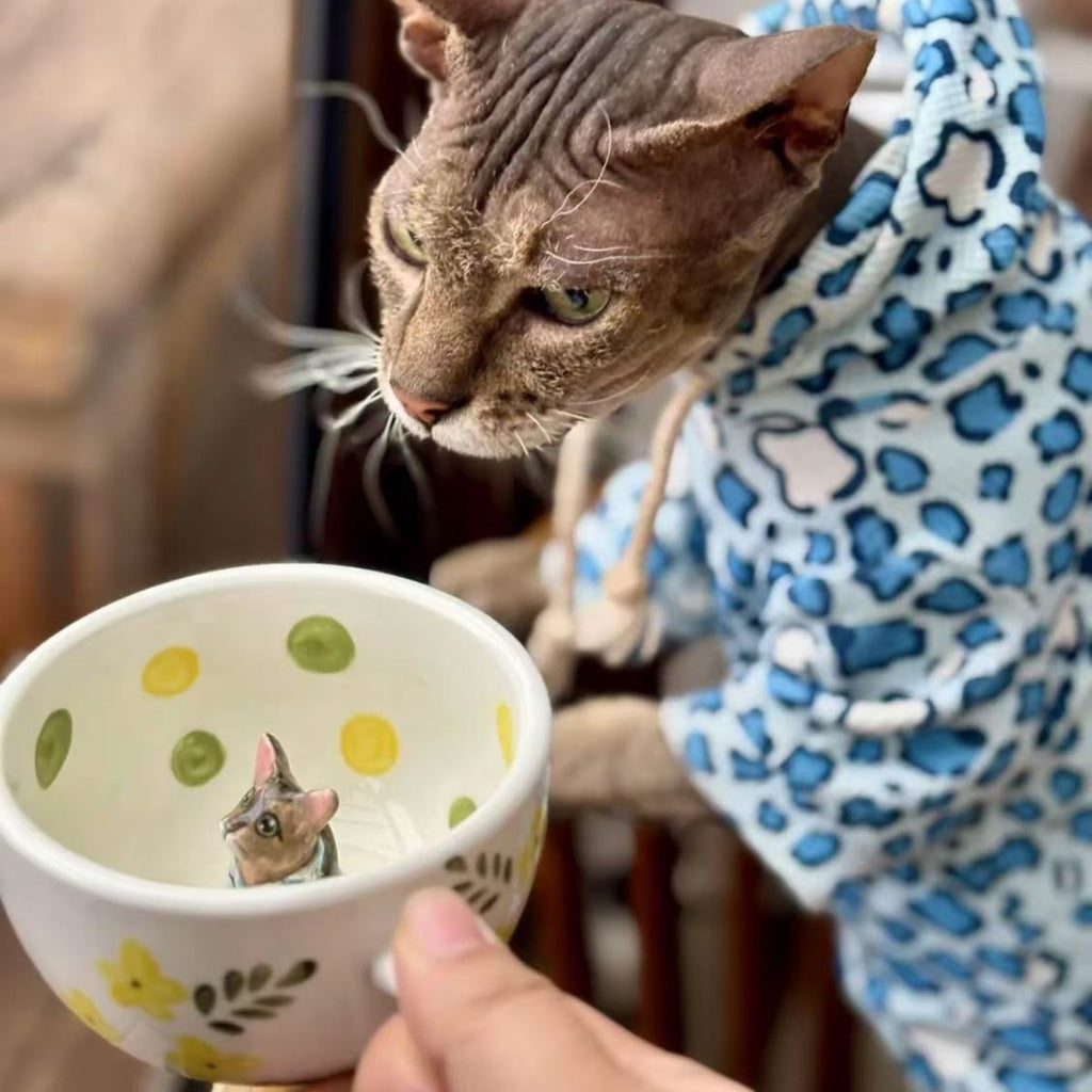 🐾 Custom 3D Pet Climbing Mug – Handmade Ceramic Dog Figurine Cup (350ml)