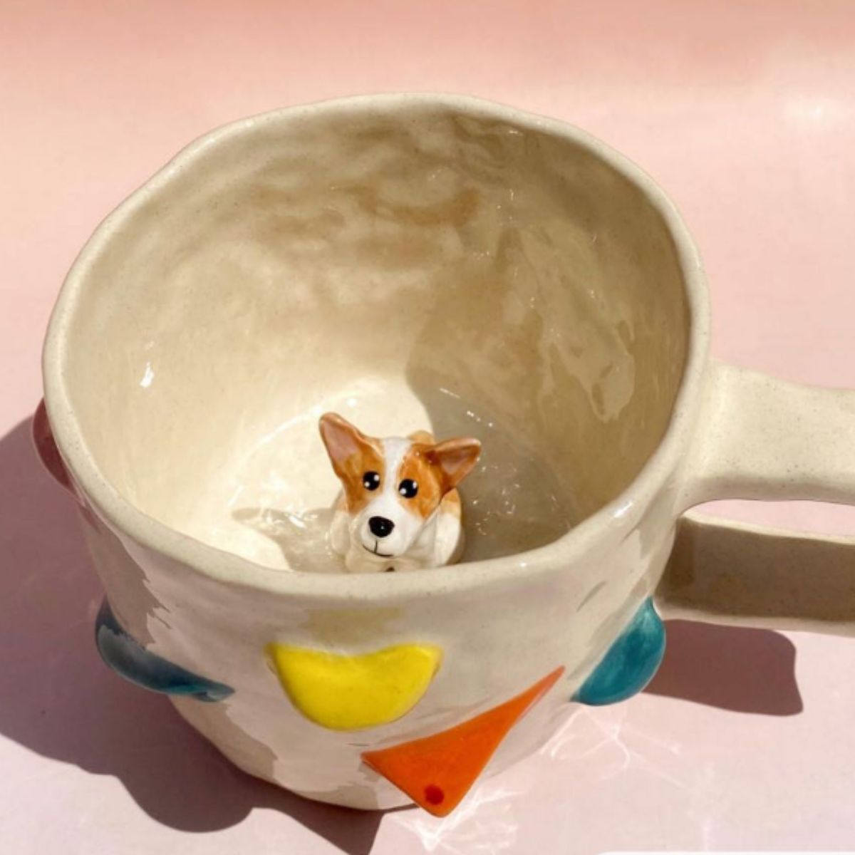 🐾 Custom 3D Pet Climbing Mug – Handmade Ceramic Dog Figurine Cup (350ml) Secondary image
