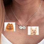 Pet Portrait Name Necklace